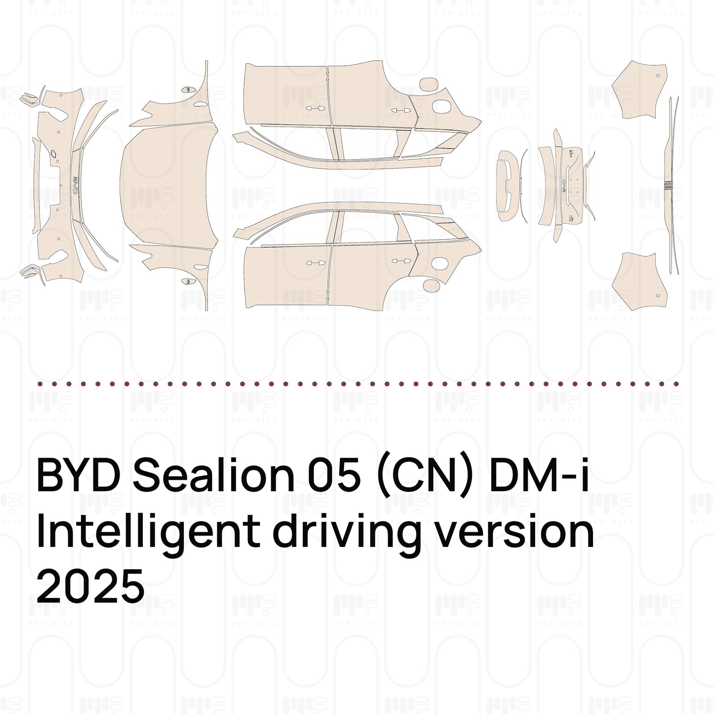 Voorgesneden PPF BYD Sealion 05 (CN) DM-i Intelligent driving version 2025