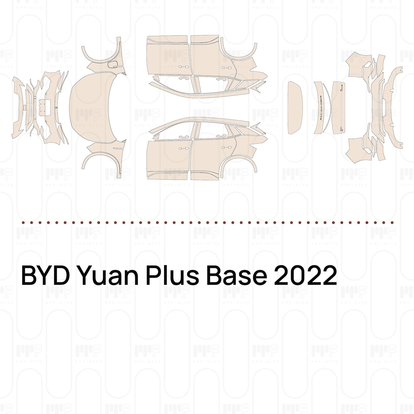 Voorgesneden PPF BYD Yuan Plus Base 2022