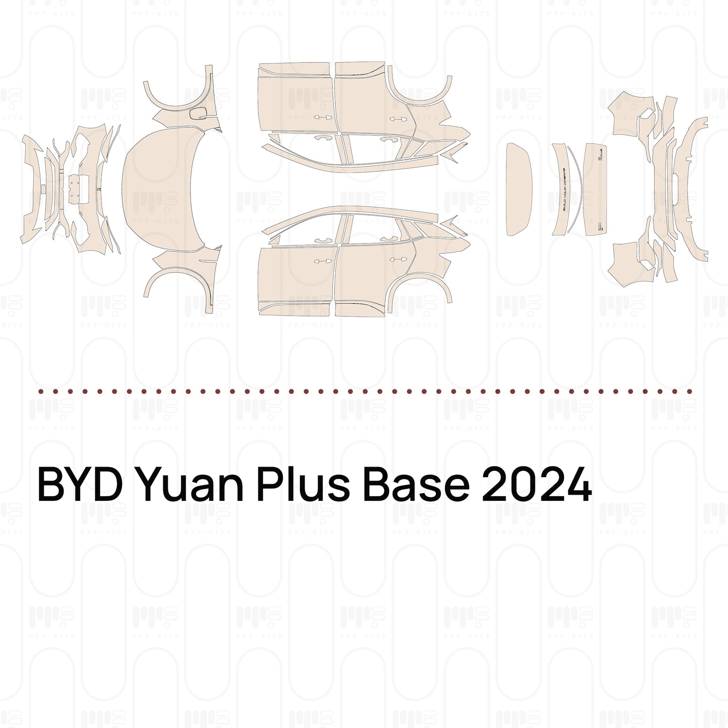Voorgesneden PPF BYD Yuan Plus Base 2024