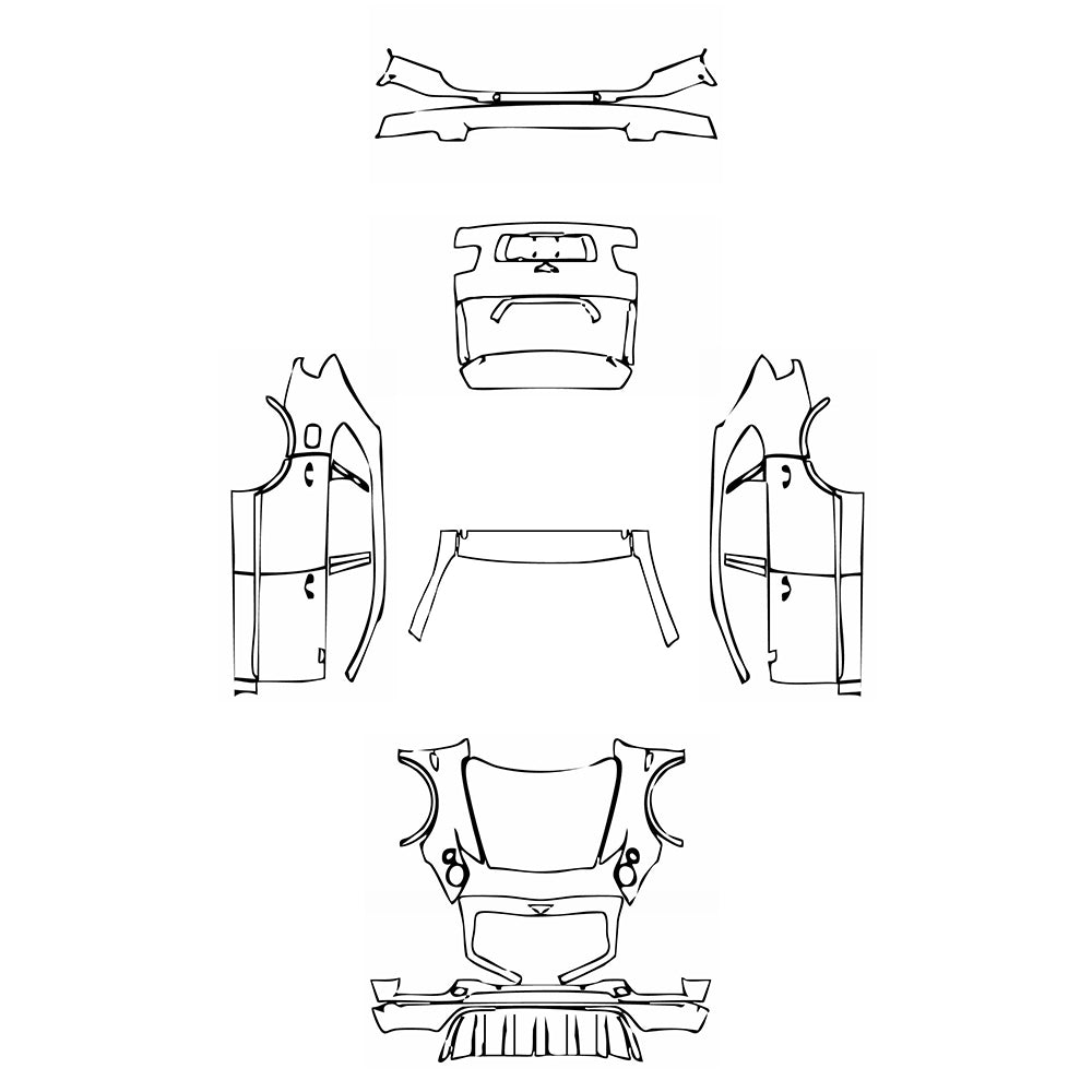 Pre-Cut PPF Bentley Bentayga Standard Wheelbase Base 2017 - PPF-Kits