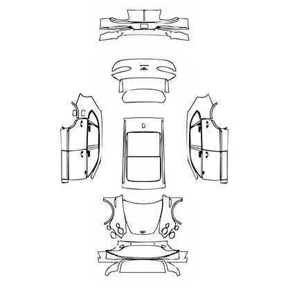 Pre-Cut PPF Bentley Bentayga Standard Wheelbase Base 2022 - PPF-Kits