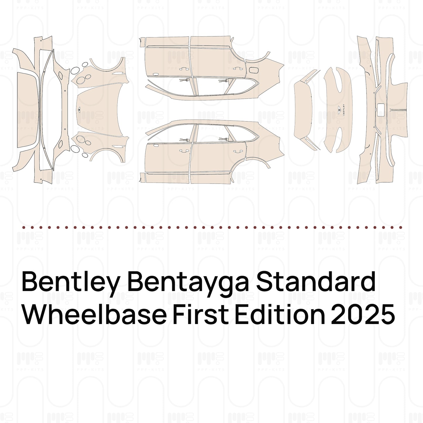 Voorgesneden PPF Bentley Bentayga Standard Wheelbase First Edition 2025