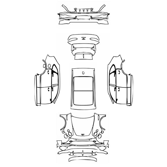 Pre-Cut PPF Bentley Bentayga Standard Wheelbase Speed 2021 - PPF-Kits