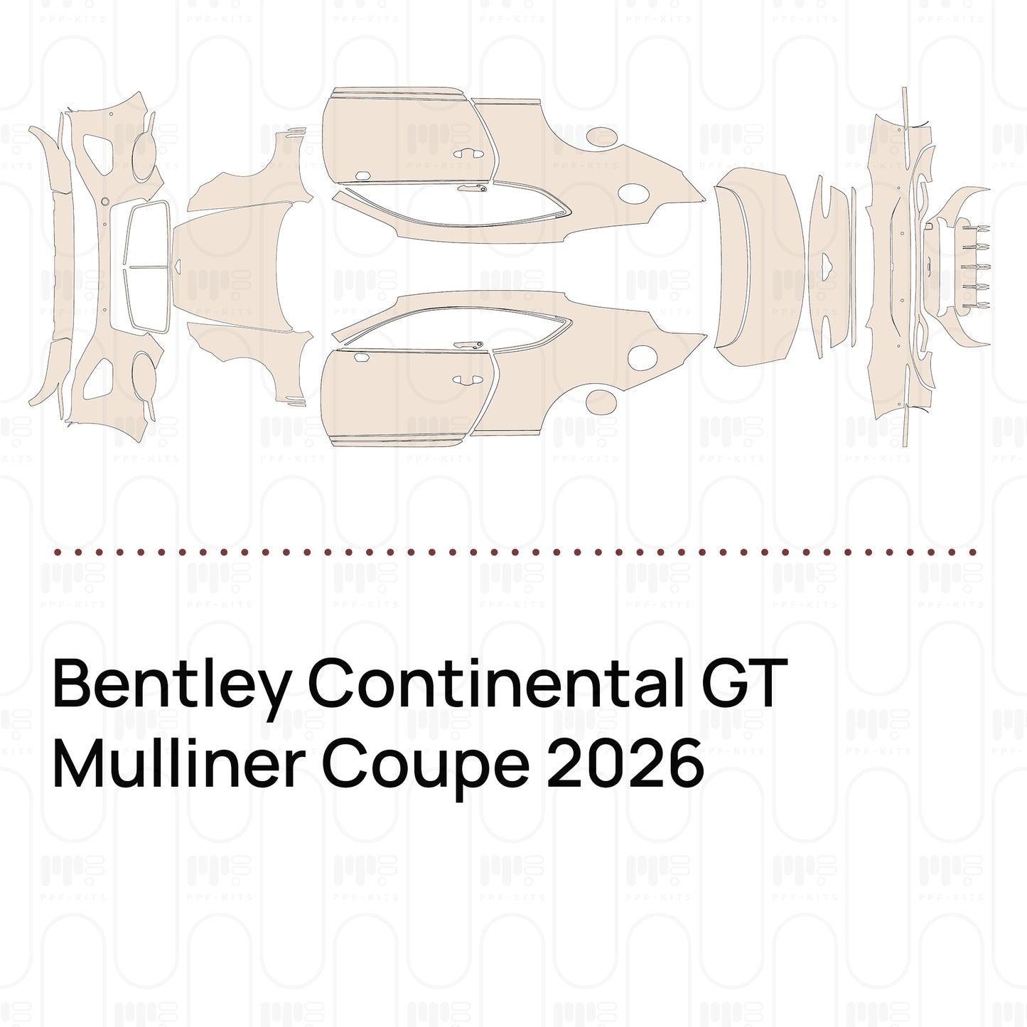 Voorgesneden PPF Bentley Continental GT Mulliner Coupe 2026