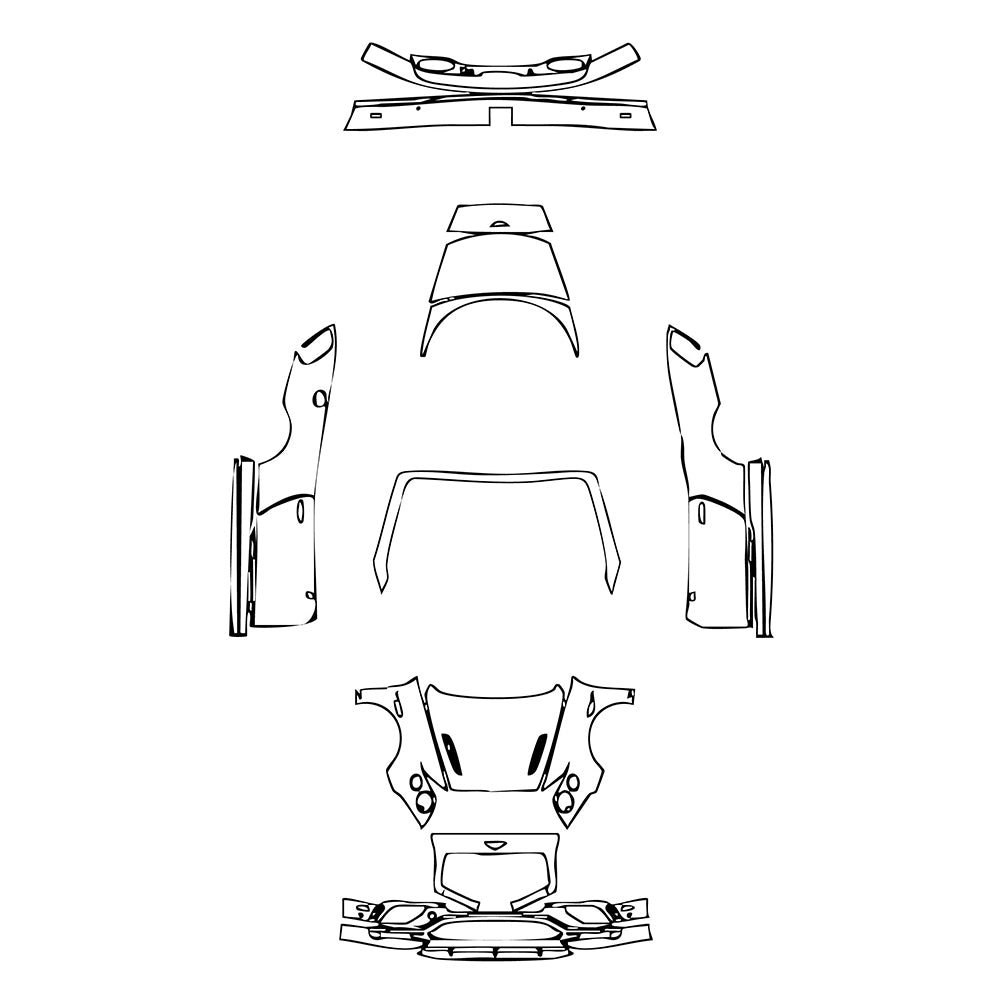 Pre-Cut PPF Bentley Continental Super Sports Convertible 2018 - PPF-Kits