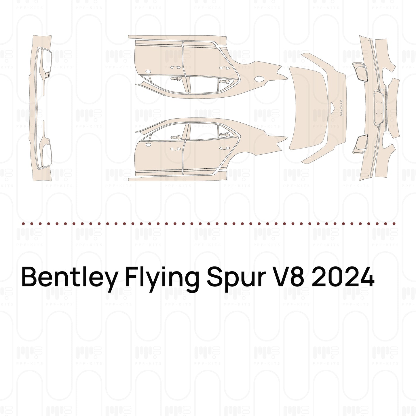 Voorgesneden PPF Bentley Flying Spur V8 2024