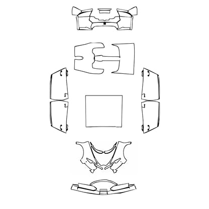 Pre-Cut PPF Bugatti Chiron Chiron Sport 2021 - PPF-Kits