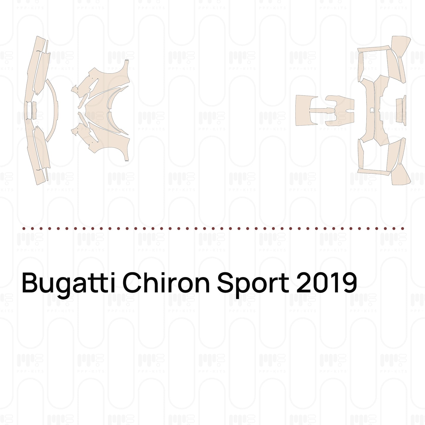 Voorgesneden PPF Bugatti Chiron Sport 2019