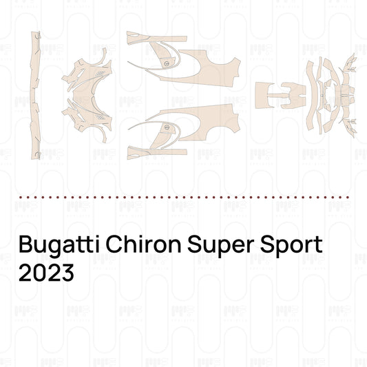 Voorgesneden PPF Bugatti Chiron Super Sport 2023