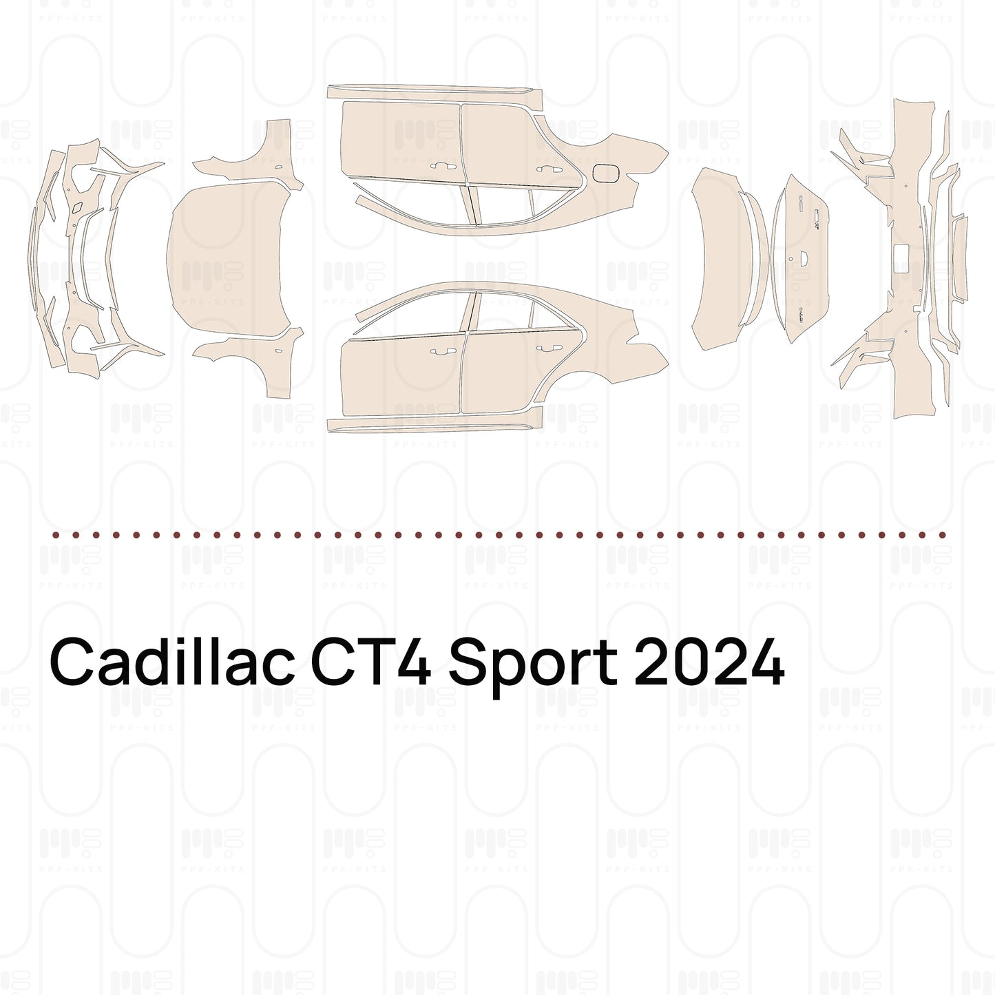 Voorgesneden PPF Cadillac CT4 Sport 2024