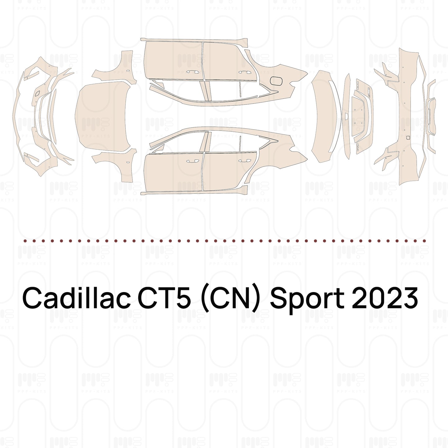 Voorgesneden PPF Cadillac CT5 (CN) Sport 2023
