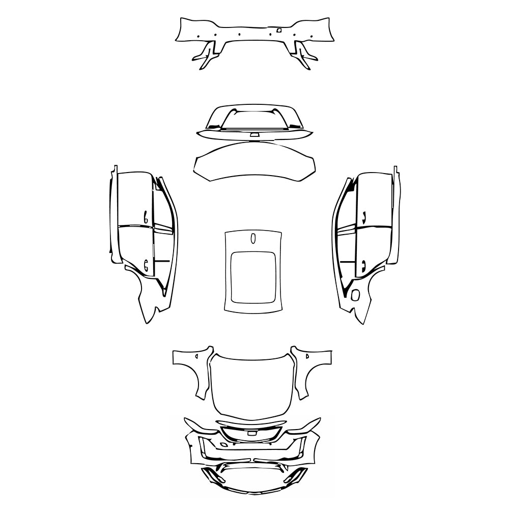 Pre-Cut PPF Cadillac CT5 (US) Luxury 2022 - PPF-Kits