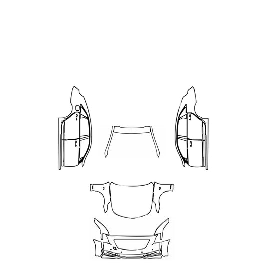 Pre-Cut PPF Cadillac CT6 Base 2018 - PPF-Kits