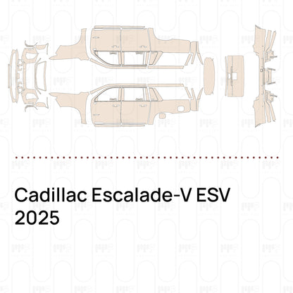 Voorgesneden PPF Cadillac Escalade-V ESV 2025