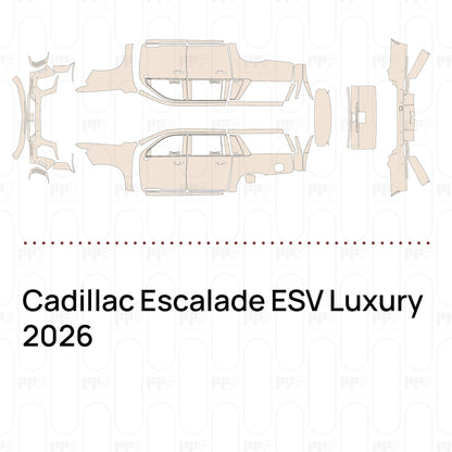 Voorgesneden PPF Cadillac Escalade ESV Luxury 2026