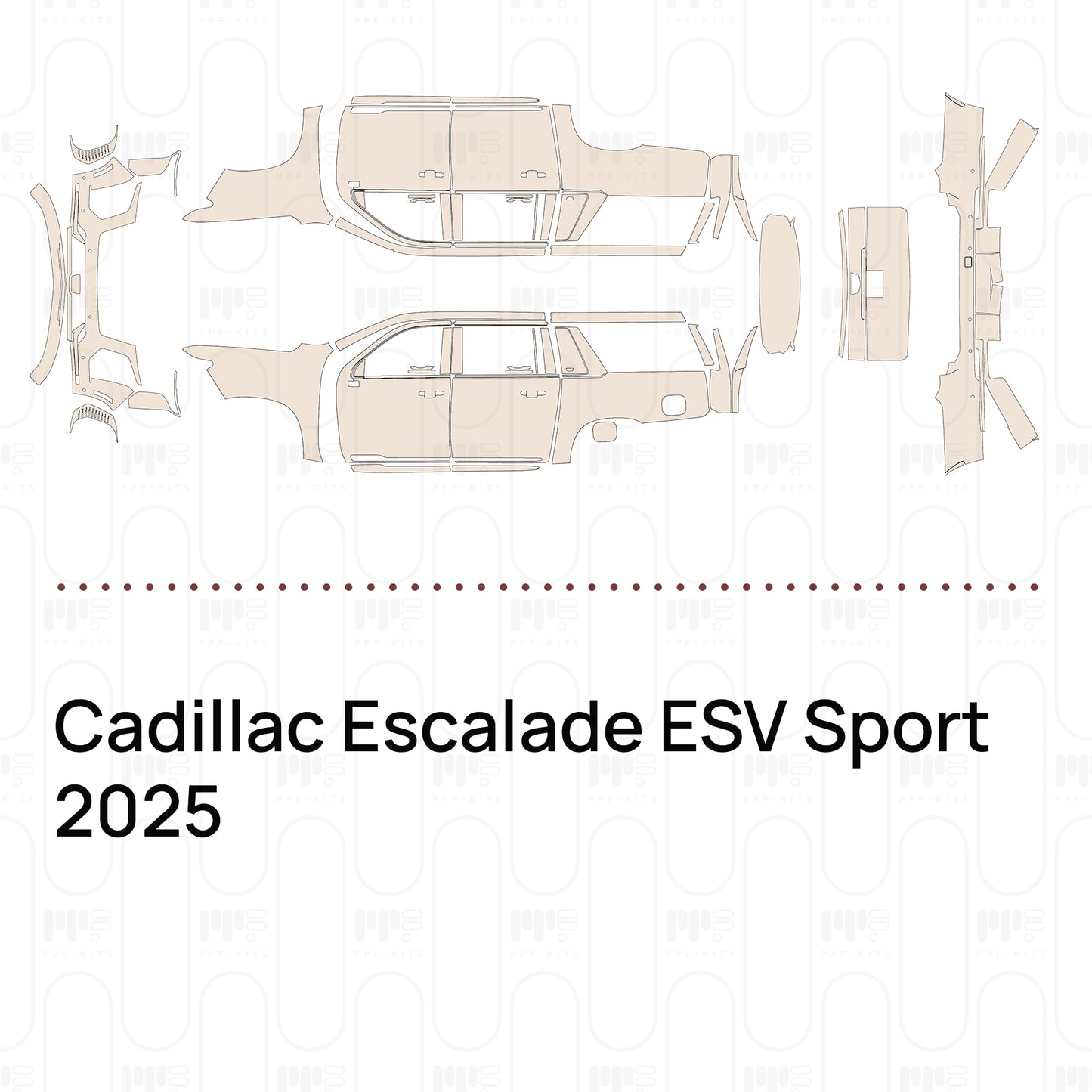 Voorgesneden PPF Cadillac Escalade ESV Sport 2025