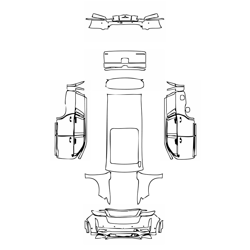 Pre-Cut PPF Cadillac Escalade Standard Wheelbase 2024 - PPF-Kits