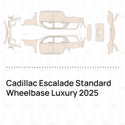 Voorgesneden PPF Cadillac Escalade Standard Wheelbase Luxury 2025