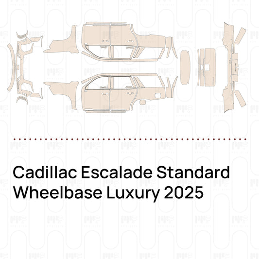 Voorgesneden PPF Cadillac Escalade Standard Wheelbase Luxury 2025