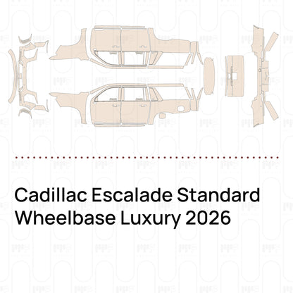 Voorgesneden PPF Cadillac Escalade Standard Wheelbase Luxury 2026