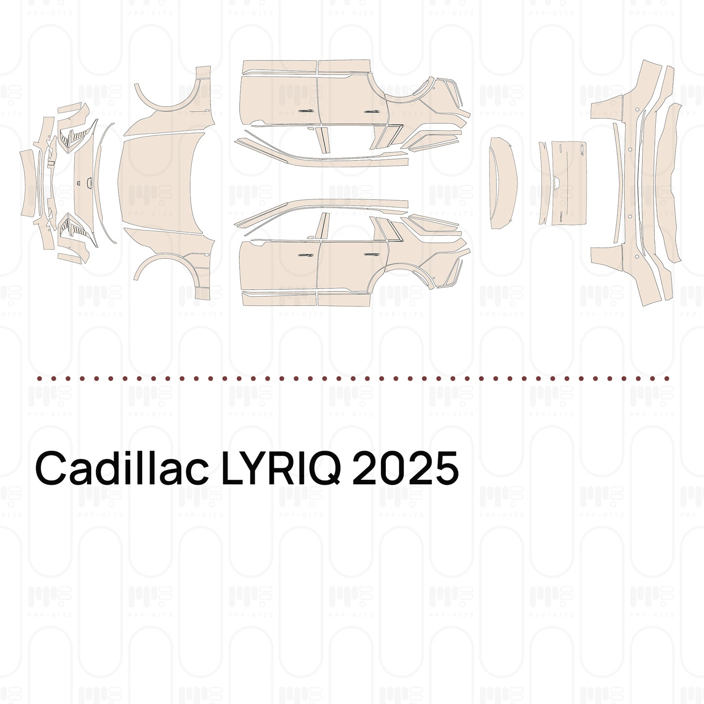Voorgesneden PPF Cadillac LYRIQ 2025