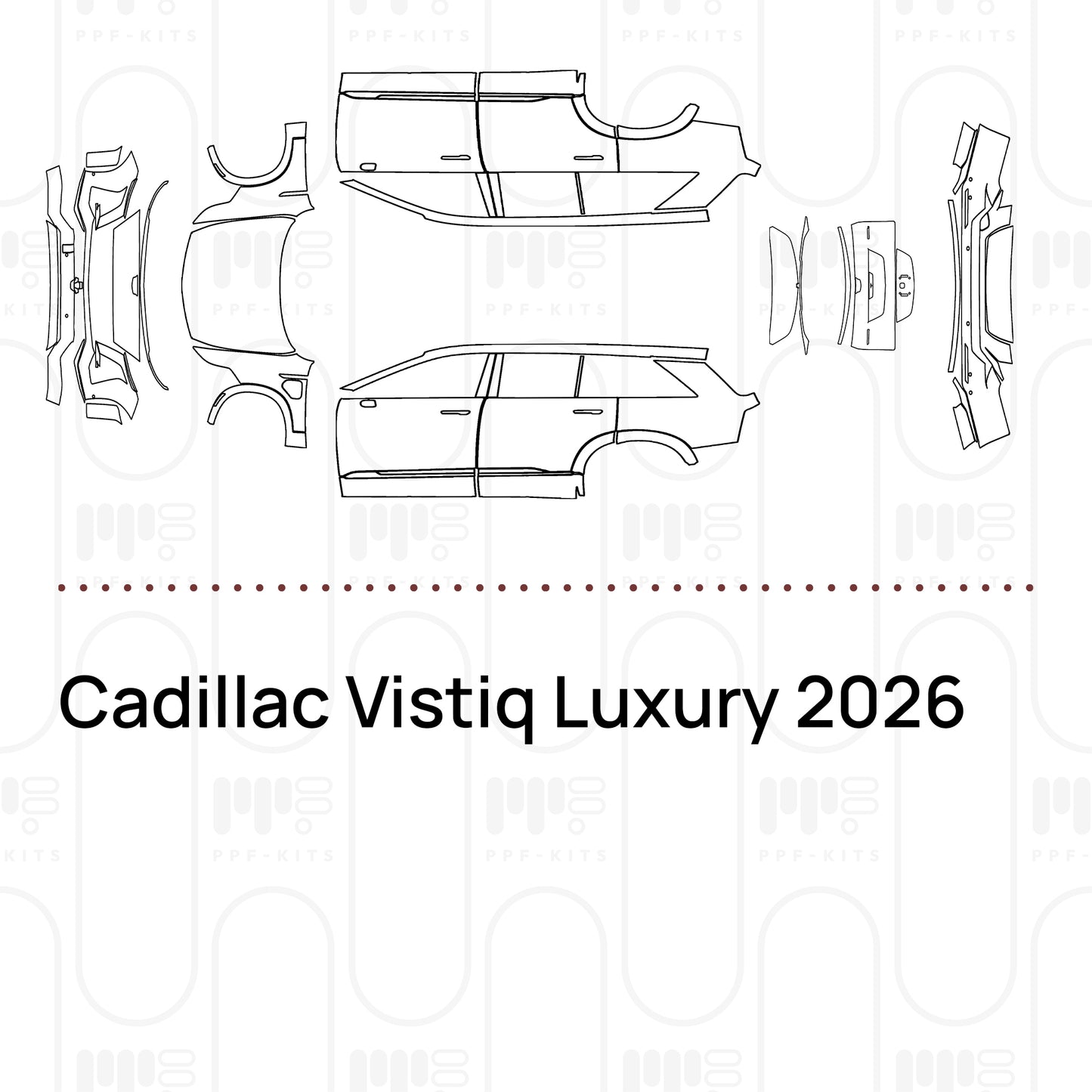 Voorgesneden PPF Cadillac Vistiq Luxury 2026