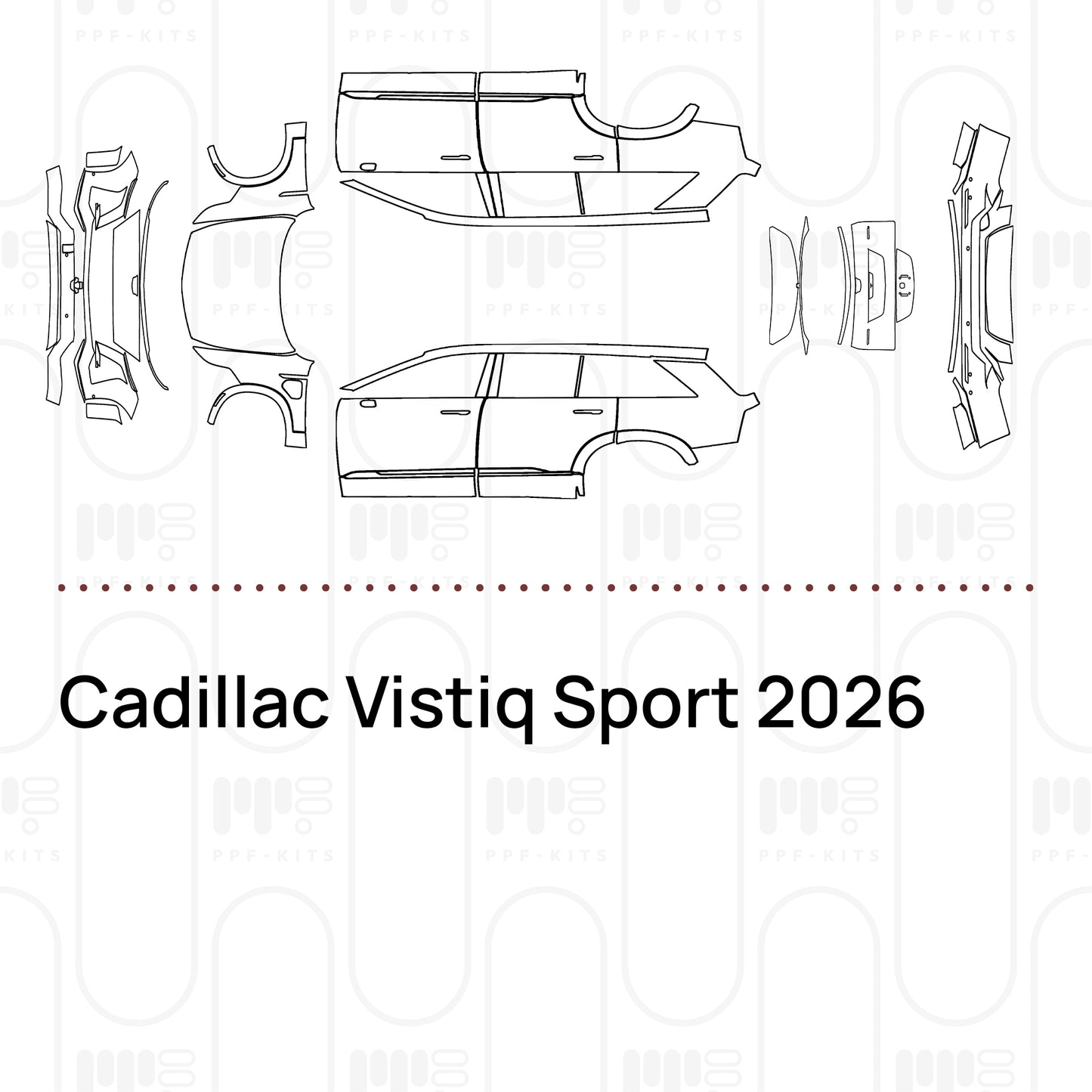 Voorgesneden PPF Cadillac Vistiq Sport 2026