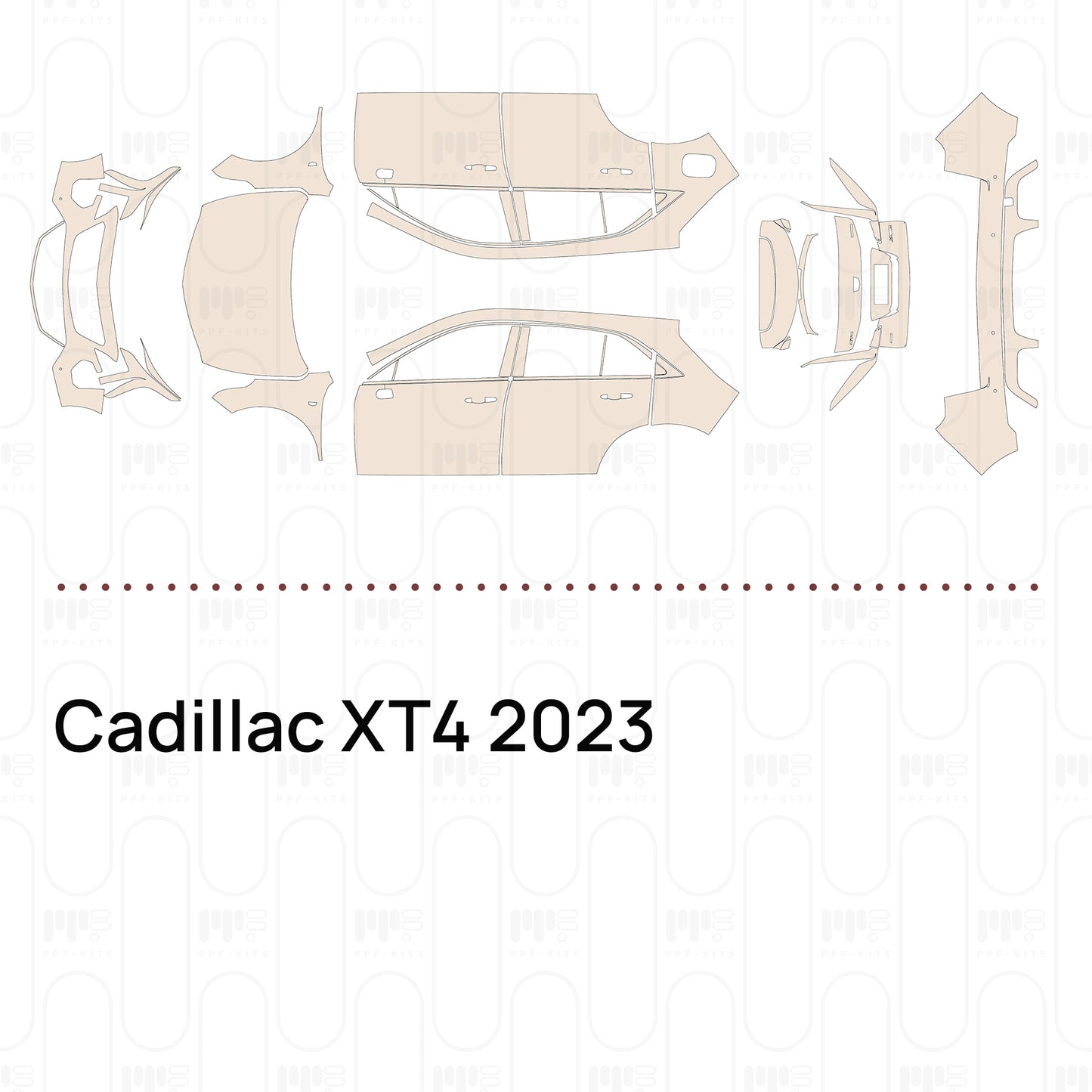 Voorgesneden PPF Cadillac XT4 2023