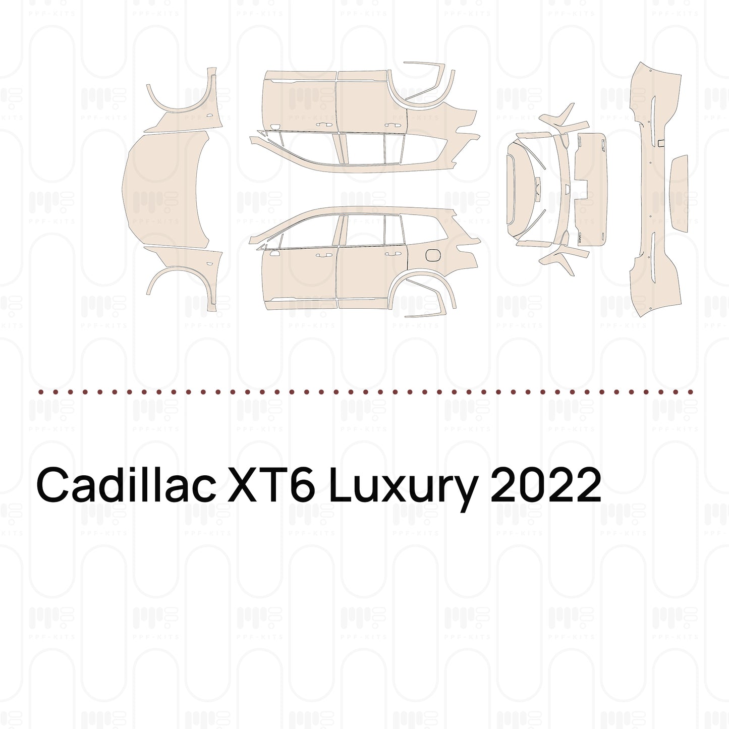 Voorgesneden PPF Cadillac XT6 Luxury 2022
