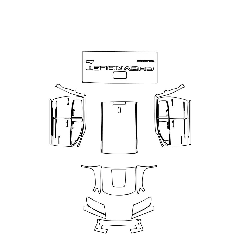 Pre-Cut PPF Chevrolet Colorado Crew Cab ZR2 2018 - PPF-Kits