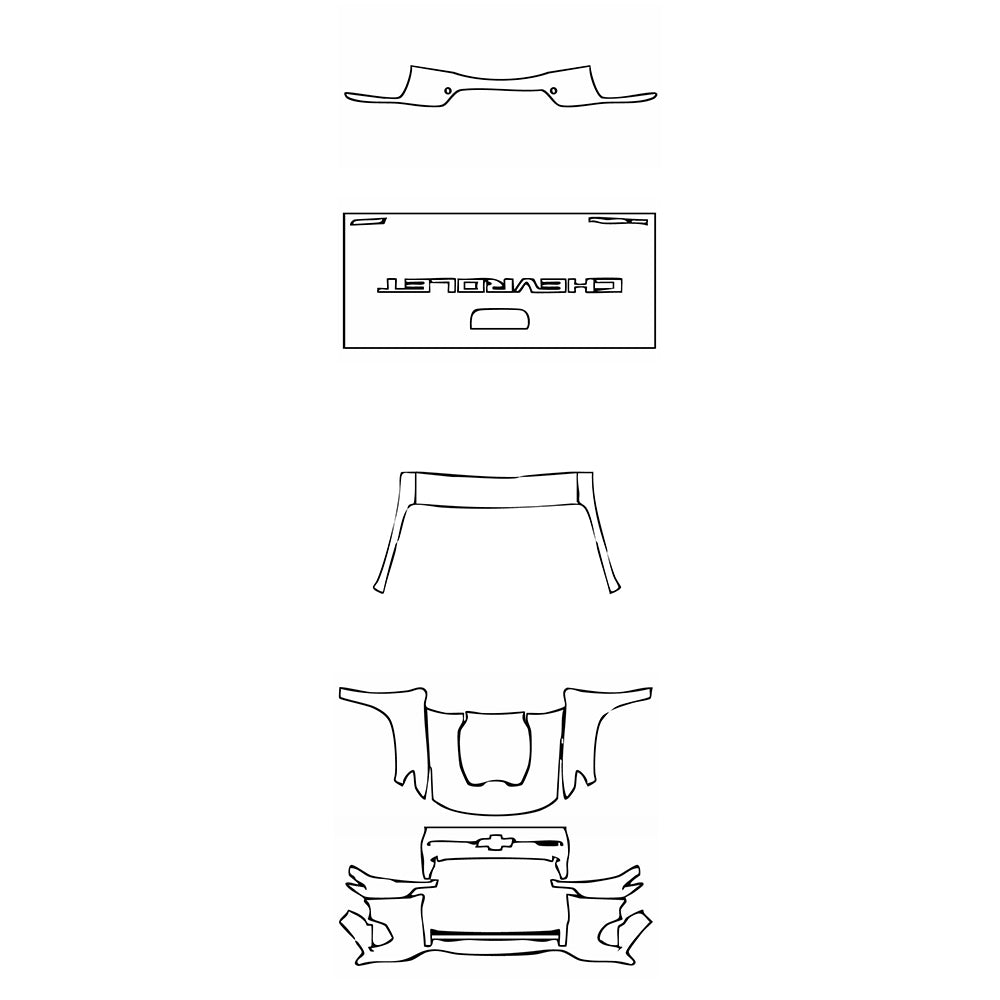 Pre-Cut PPF Chevrolet Colorado Crew Cab ZR2 2025 - PPF-Kits