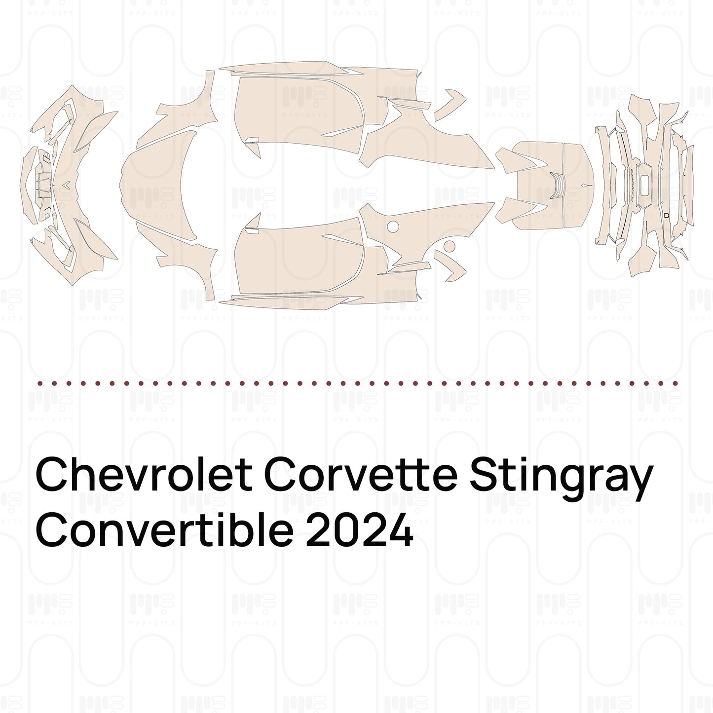 Voorgesneden PPF Chevrolet Corvette Stingray Convertible 2024