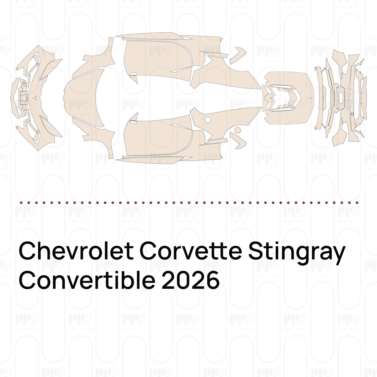 Voorgesneden PPF Chevrolet Corvette Stingray Convertible 2026