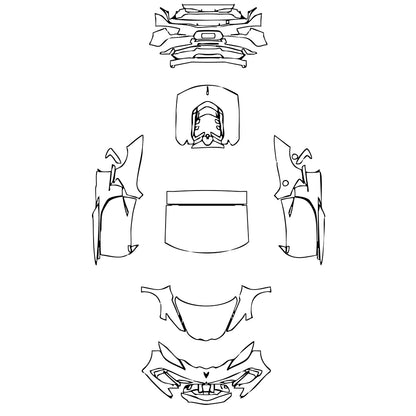 Pre-Cut PPF Chevrolet Corvette Stingray Coupe 2023 - PPF-Kits