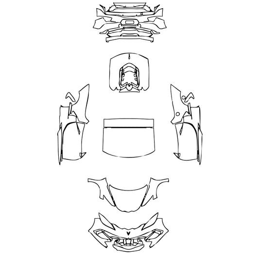 Pre-Cut PPF Chevrolet Corvette Stingray Coupe 2025 - PPF-Kits