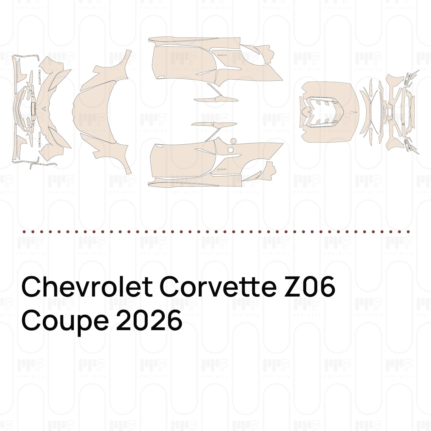 Voorgesneden PPF Chevrolet Corvette Z06 Coupe 2026