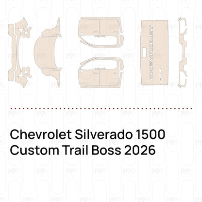 Voorgesneden PPF Chevrolet Silverado 1500 Custom Trail Boss 2026