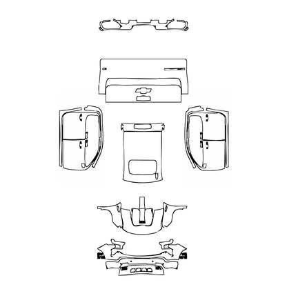 Pre-Cut PPF Chevrolet Silverado 1500 LT Trail Boss 2025 - PPF-Kits