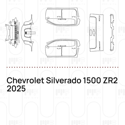 Voorgesneden PPF Chevrolet Silverado 1500 ZR2 2025