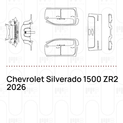 Voorgesneden PPF Chevrolet Silverado 1500 ZR2 2026