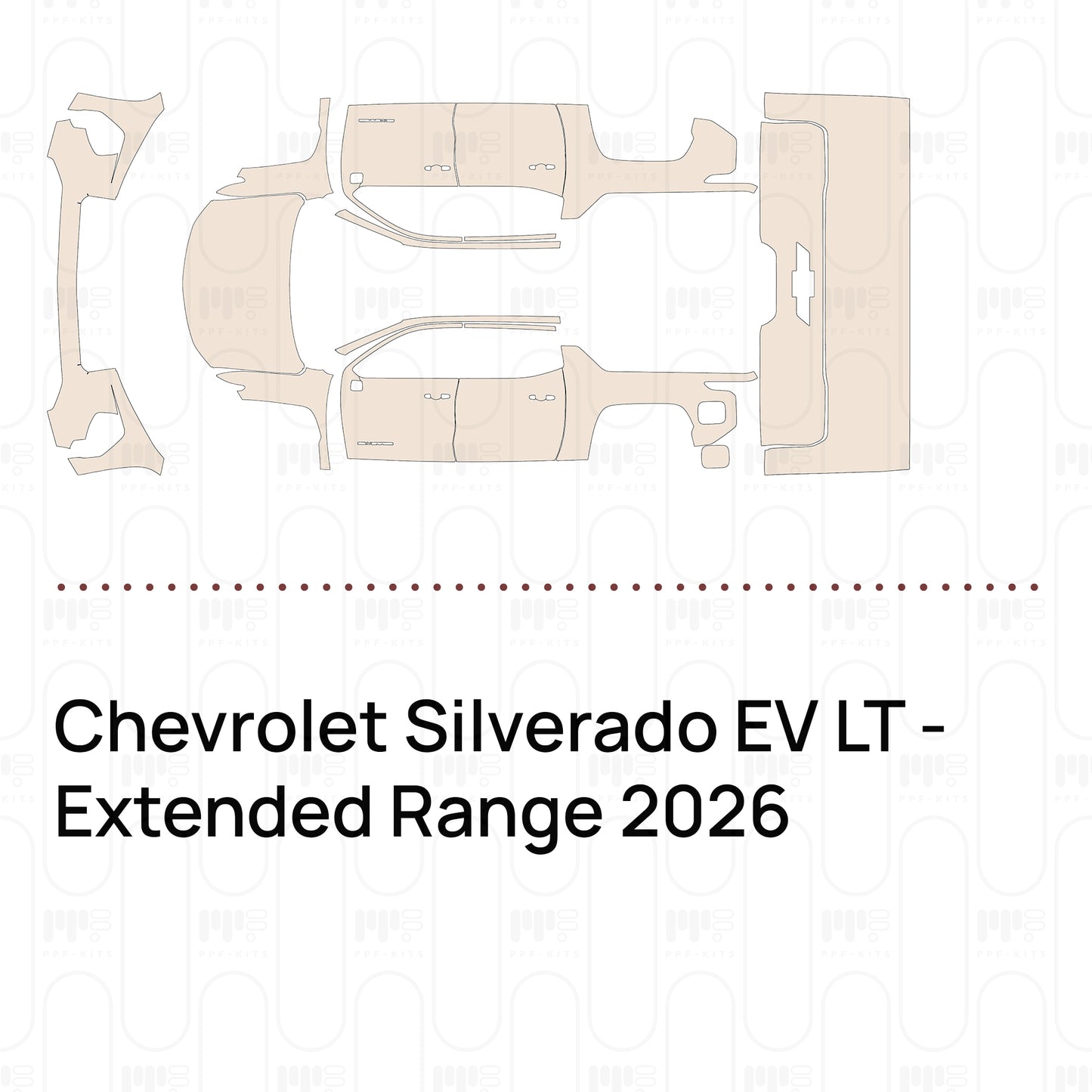 Voorgesneden PPF Chevrolet Silverado EV LT - Extended Range 2026