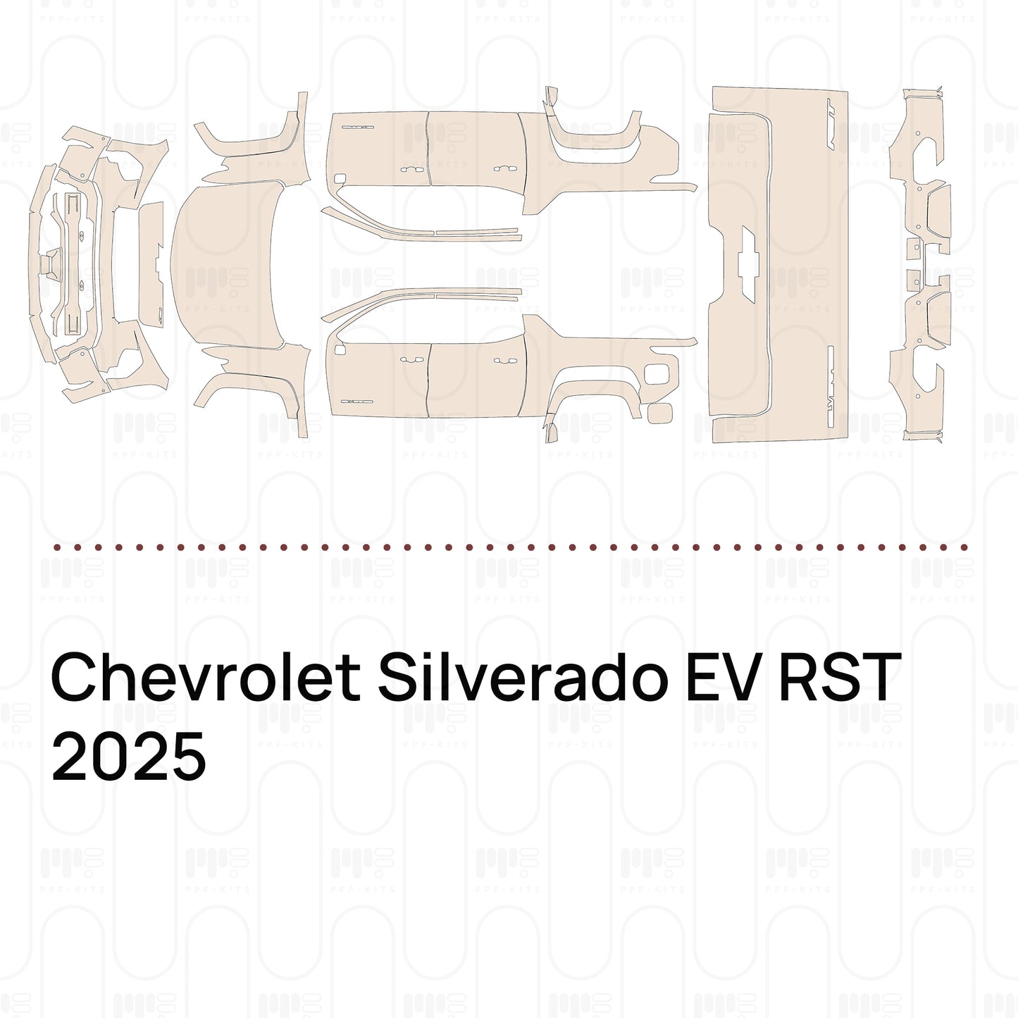 Voorgesneden PPF Chevrolet Silverado EV RST 2025