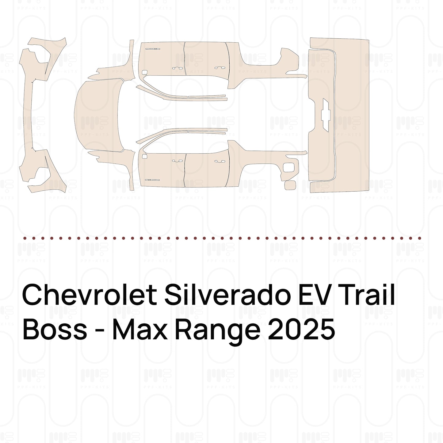 Voorgesneden PPF Chevrolet Silverado EV Trail Boss - Max Range 2025