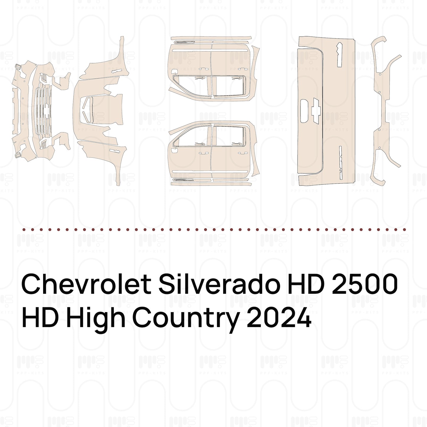 Voorgesneden PPF Chevrolet Silverado HD 2500 HD High Country 2024