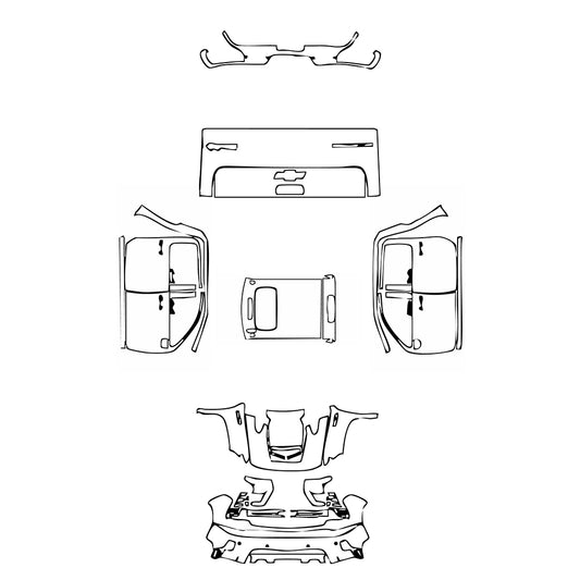 Pre-Cut PPF Chevrolet Silverado HD 2500 HD High Country 2025 - PPF-Kits