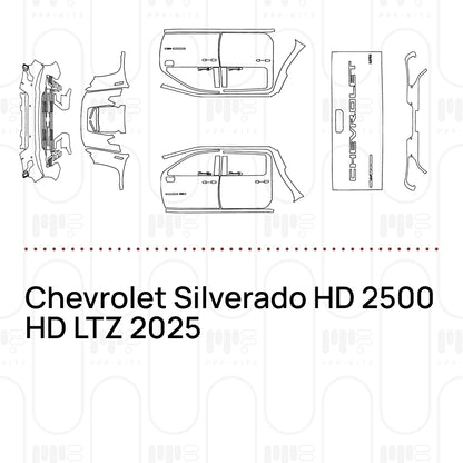 Voorgesneden PPF Chevrolet Silverado HD 2500 HD LTZ 2025
