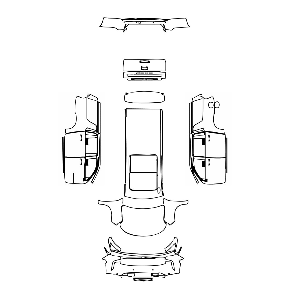 Pre-Cut PPF Chevrolet Suburban RST 2022 - PPF-Kits