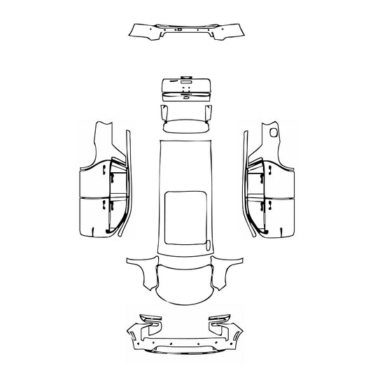 Pre-Cut PPF Chevrolet Tahoe RST 2025 - PPF-Kits