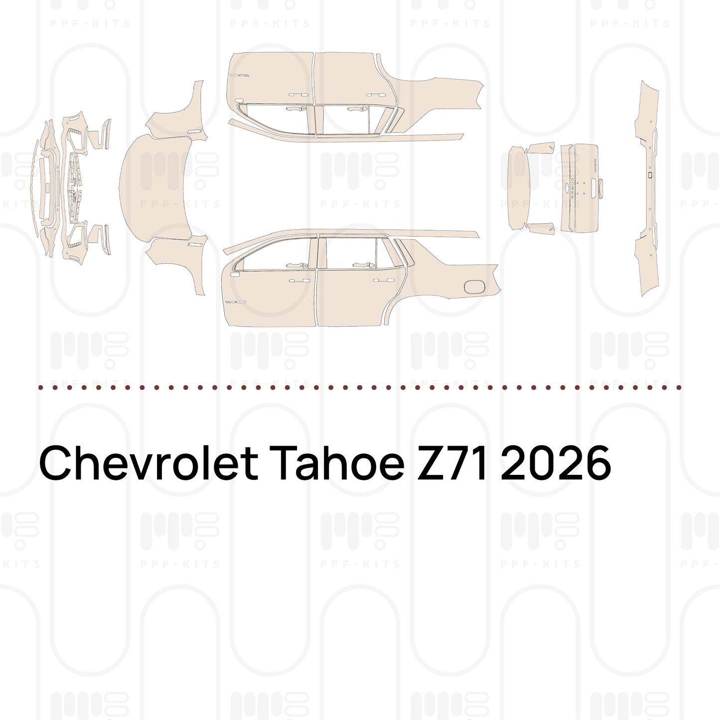 Voorgesneden PPF Chevrolet Tahoe Z71 2026