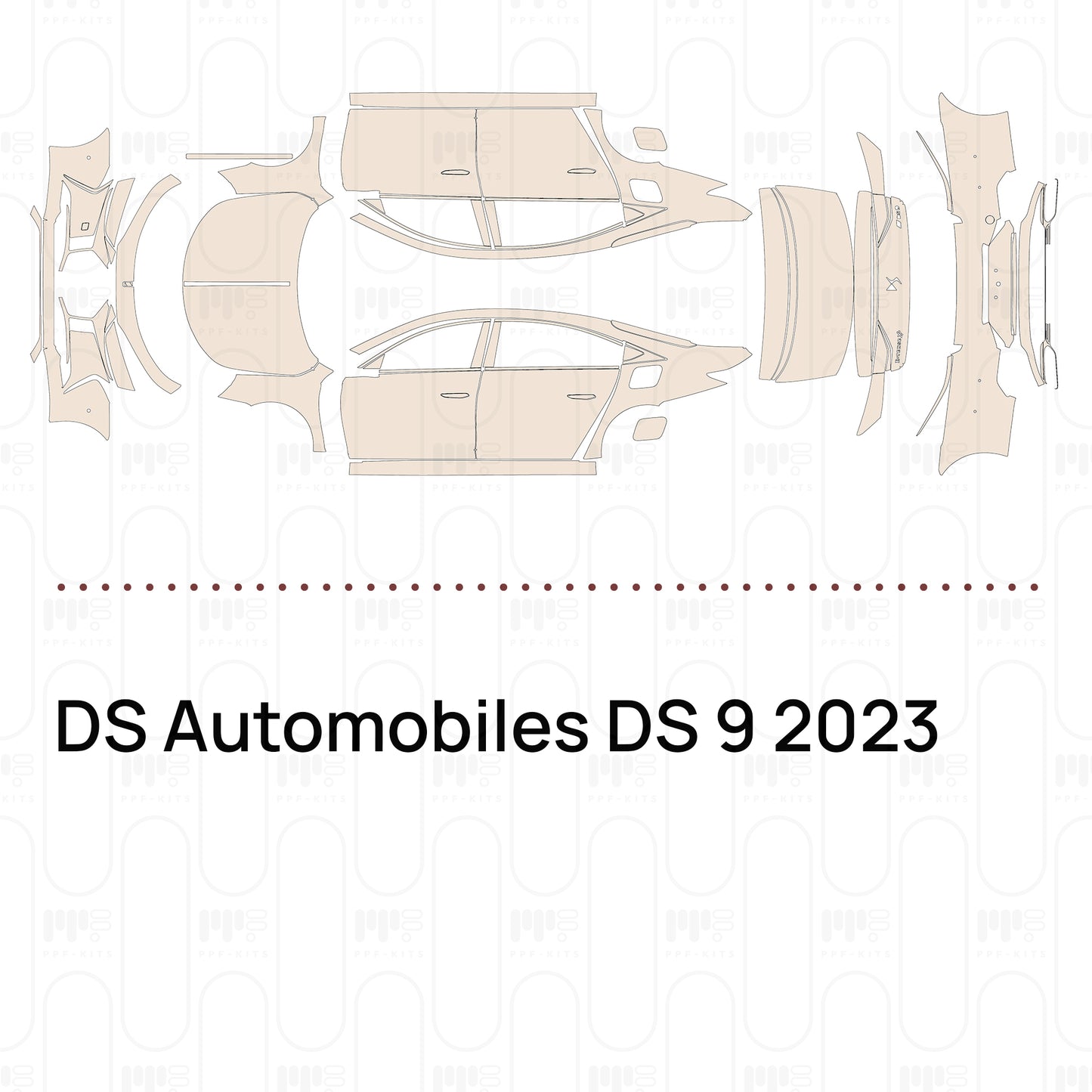Voorgesneden PPF DS Automobiles DS 9 2023